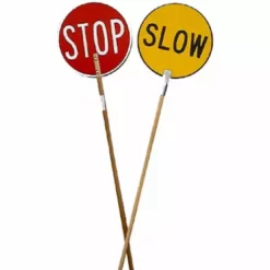 No Brand Stop / Slow Lollipop Sign Safety Signs