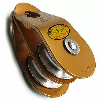 SRTE Double Pulley W/ Swivel Cheeks, 50mm 3 SRTE Double Pulley W/ Swivel Cheeks, 50mm