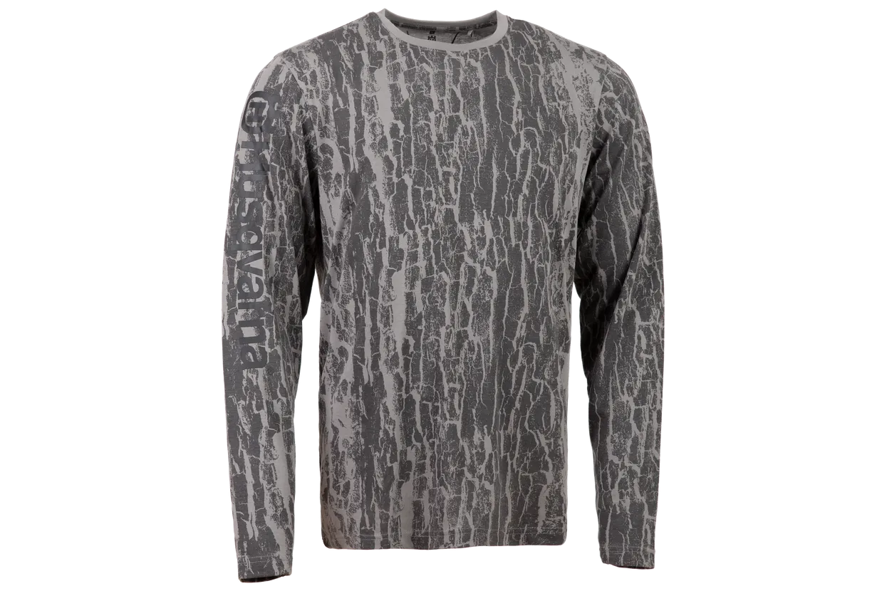 Husqvarna Xplorer Unisex T-shirt (Long Sleeve - Bark Camo) 3 Husqvarna Xplorer Unisex T-shirt (Long Sleeve - Bark Camo)